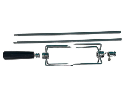 Kit Rotisor Universal pentru Grătar, Oțel Inoxidabil, 820 mm, Montare Ușoară, Accesorii Complete, BESEDER