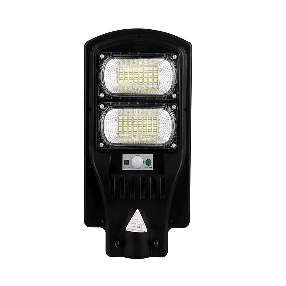Lampa Stradala LED cu Incarcare Solara, 100W-300W, senzor miscare, acumulator intern, telecomanda