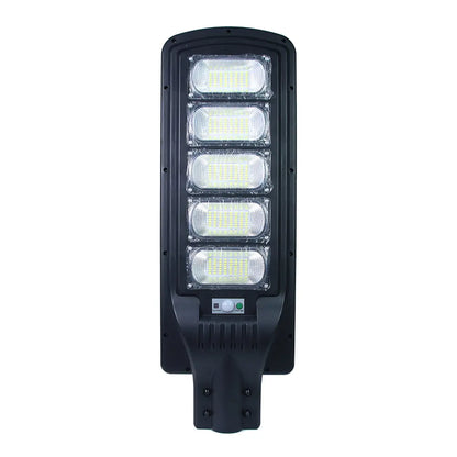 Lampa Stradala LED cu Incarcare Solara, 100W-300W, senzor miscare, acumulator intern, telecomanda