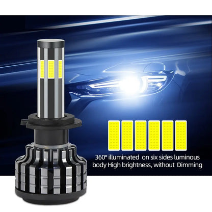 Set 2 Led-uri Auto BESEDER H7/H1 70W, 6000K cu Anulatoare de Eroare