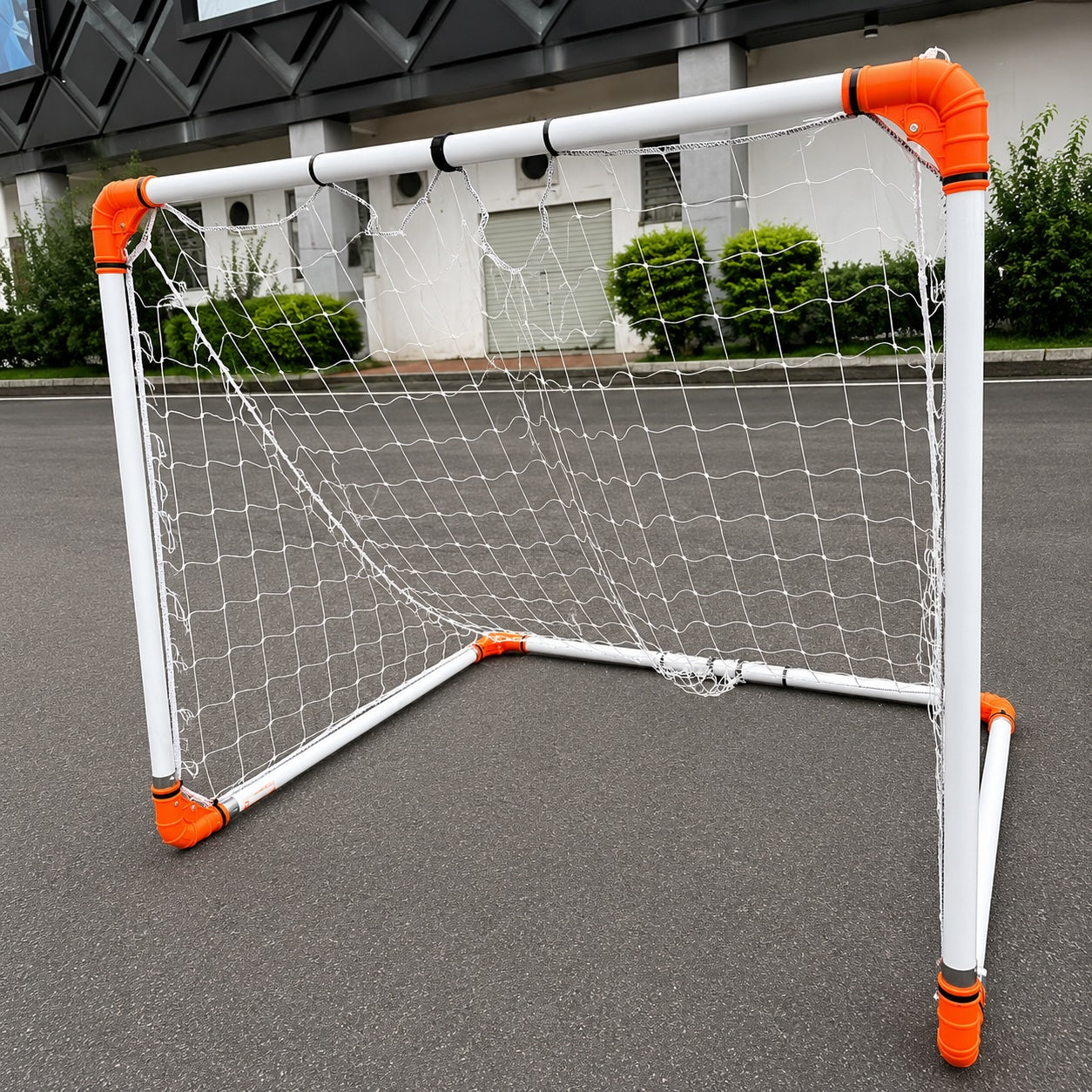 Poartă fotbal pliabilă profesională TEKK, ajustabilă 125 x 183 cm, oțel, geantă transport