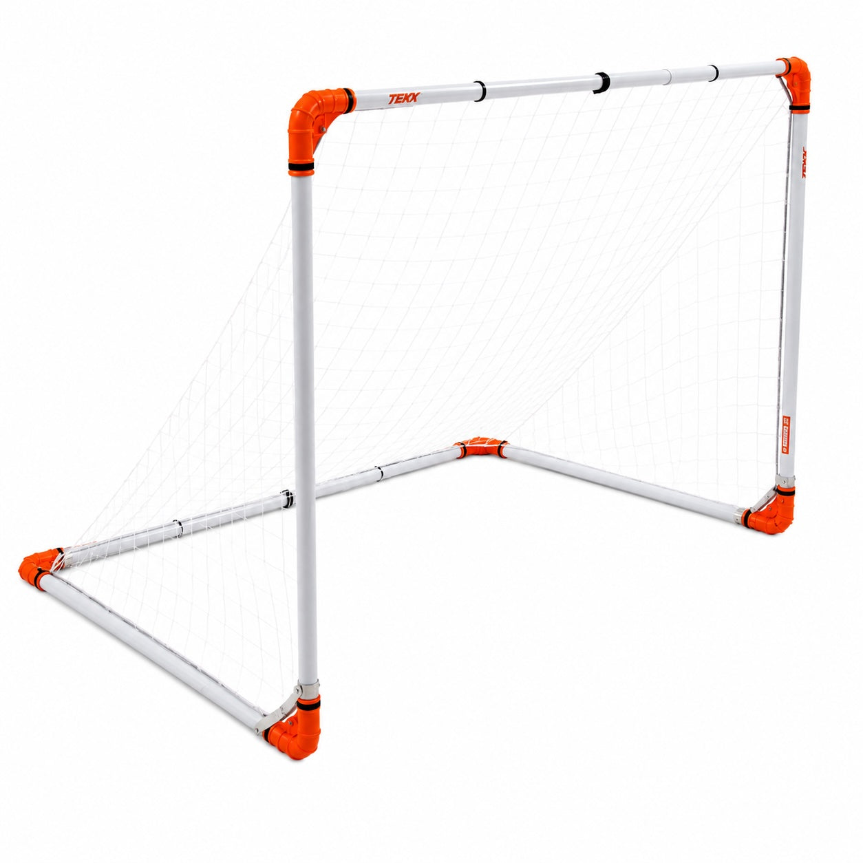 Poartă fotbal pliabilă profesională TEKK, ajustabilă 125 x 183 cm, oțel, geantă transport