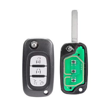 Cheie completa Renault Clio3 Kangoo Master Modus Twingo, 3 butoane, 433Mhz, chip PCF7961 BESEDER