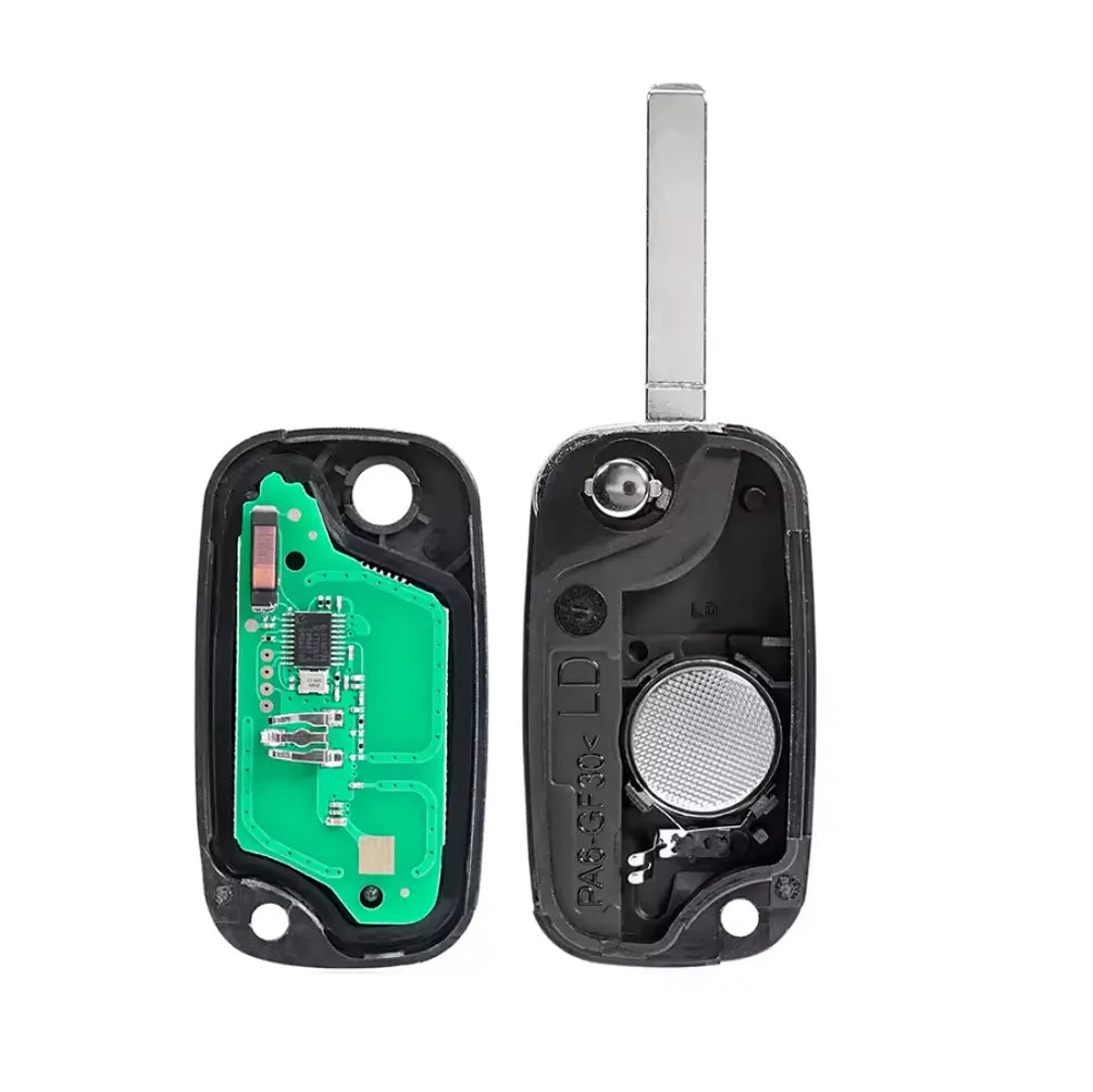 Cheie completa Renault Clio3 Kangoo Master Modus Twingo, 3 butoane, 433Mhz, chip PCF7961 BESEDER