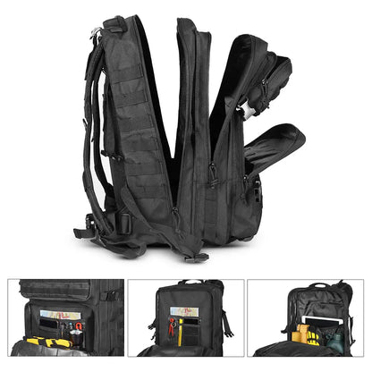 Rucsac Militar MOLLE BESEDER 45L Material Tehnic 600D Steag Tricolor