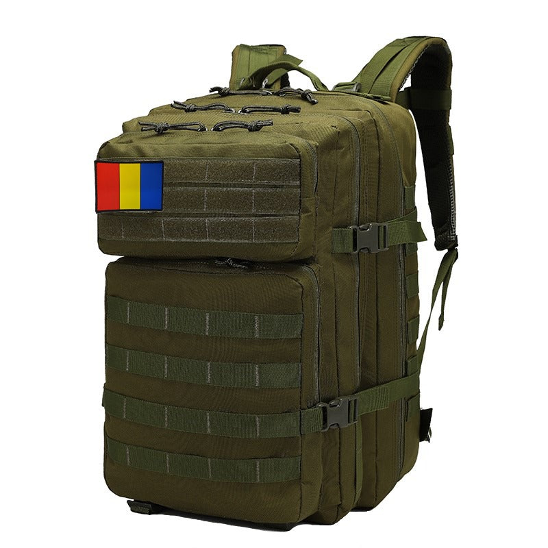Rucsac Militar MOLLE BESEDER 45L Material Tehnic 600D Steag Tricolor
