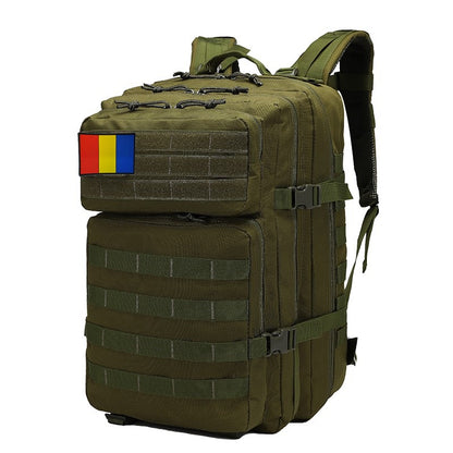 Rucsac Militar MOLLE BESEDER 45L Material Tehnic 600D Steag Tricolor