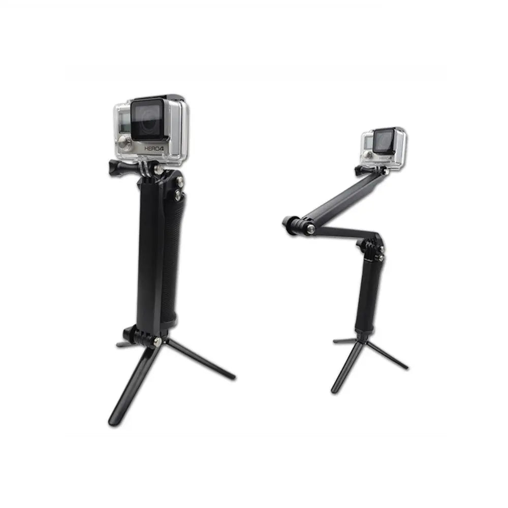 Selfie Stick, pliabil, cu mini trepied, pentru camere video sport, utilizabil in apa