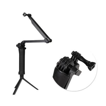 Selfie Stick, pliabil, cu mini trepied, pentru camere video sport, utilizabil in apa