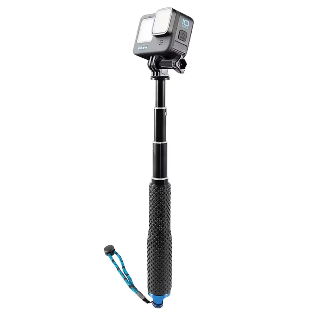 Selfie stick telescopic, din aluminiu, rezistent la apa, pentru camere de actiune