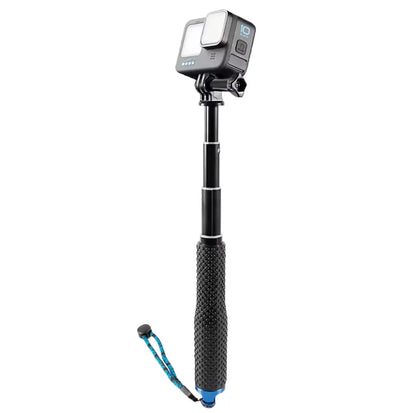 Selfie stick telescopic, din aluminiu, rezistent la apa, pentru camere de actiune