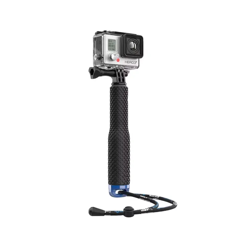 Selfie stick telescopic, din aluminiu, rezistent la apa, pentru camere de actiune