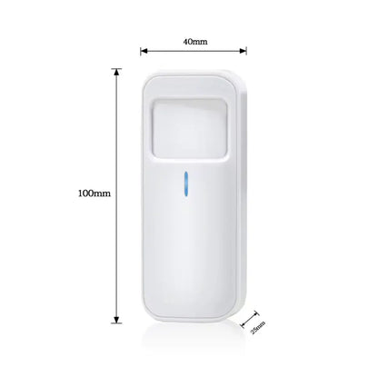 Senzor de miscare inteligent, independent, WiFi, compatibil TuyaSmart si SmartLife, baterie CR123A, alb