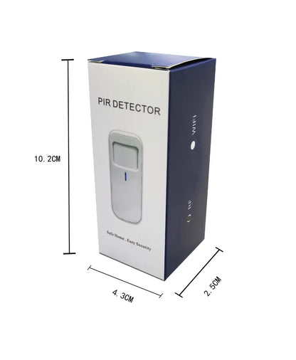 Senzor de miscare inteligent, independent, WiFi, compatibil TuyaSmart si SmartLife, baterie CR123A, alb