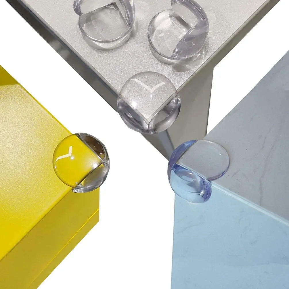 Set 10 Protecții Colțuri Mobilier din Silicon Transparent pentru Siguranța Copiilor, BESEDER