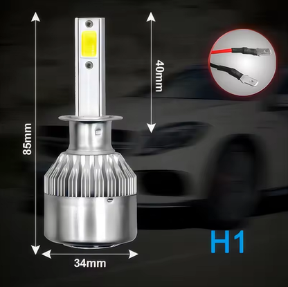 Set LED-uri auto 6500K 3800 lumeni, 36W, radiator aluminiu BESEDER