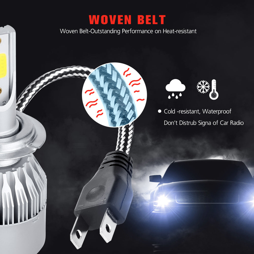 Set LED-uri auto 6500K 3800 lumeni, 36W, radiator aluminiu BESEDER