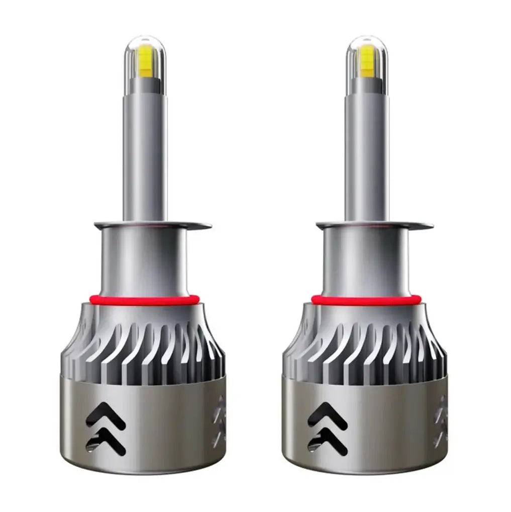 Set 2 Becuri led H1 70W M1904 Chip Led CSP TX3570, Radiator Aluminiu, Premium, BESEDER