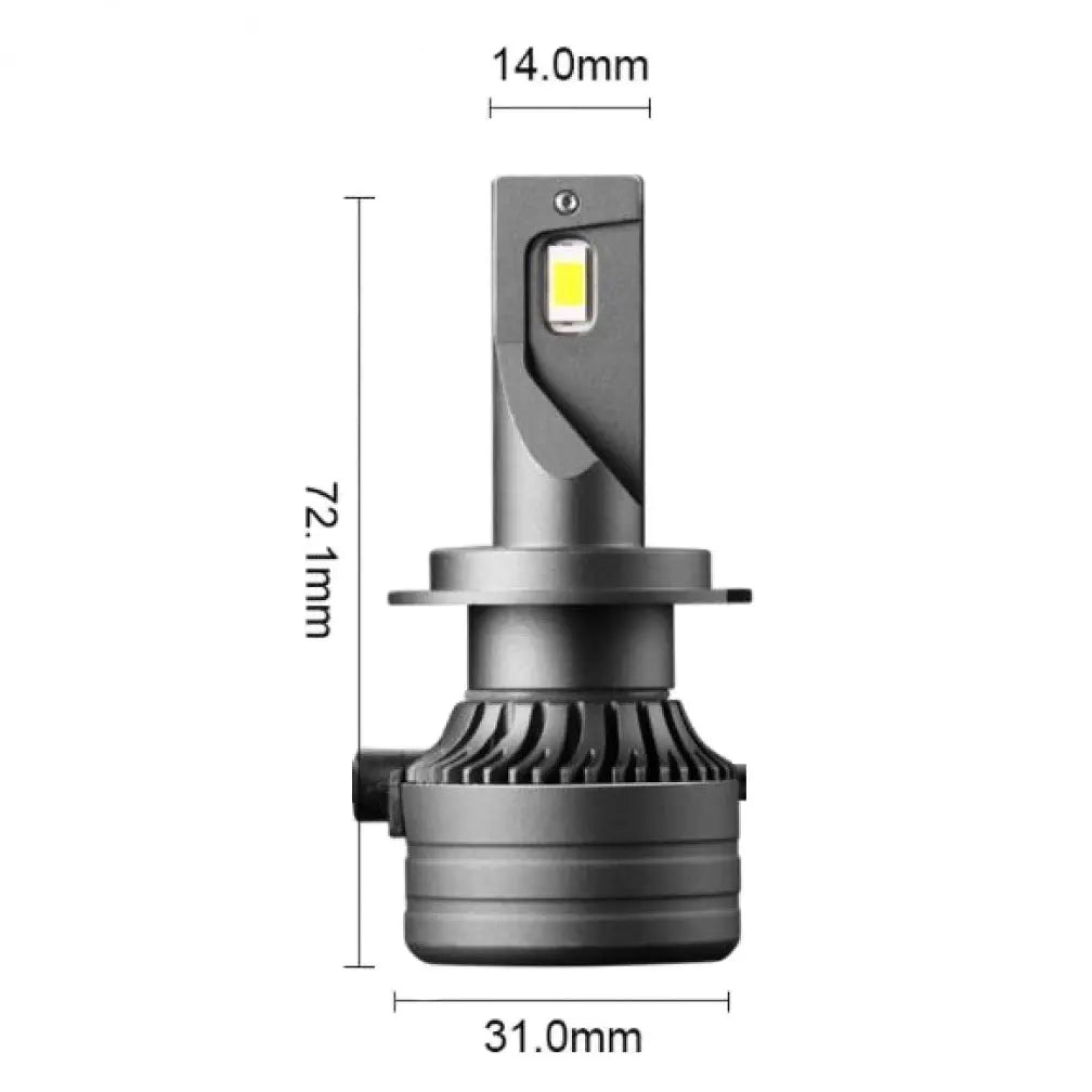 Set 2 Becuri LED H7 70W P1C 9000lm Chip Led CSP TX3570, Radiator Aluminiu, Premium, BESEDER