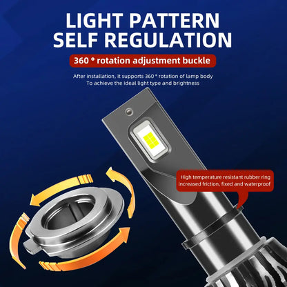 Set 2 Becuri LED H7 70W P1C 9000lm Chip Led CSP TX3570, Radiator Aluminiu, Premium, BESEDER