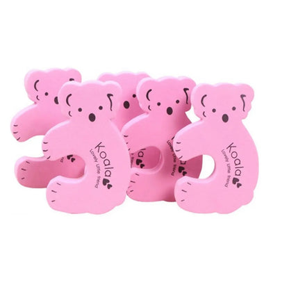 Set 4 Protecții Uși Koala Siguranță Copii, Spumă, Multicolor, BESEDER