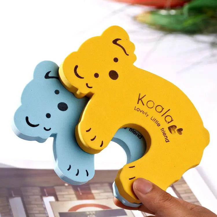 Set 4 Protecții Uși Koala Siguranță Copii, Spumă, Multicolor, BESEDER