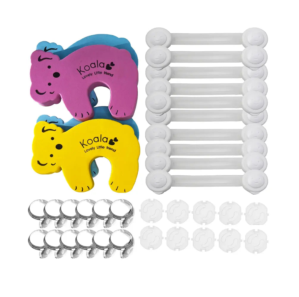 Set 36 Protecții Siguranță pentru Copii și Bebeluși, Colțuri Mobilier, Uși și Prize BESEDER