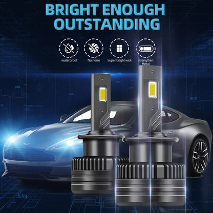 Set 2 Becuri LED Auto D4S, 110W, 6000K, IP68, Răcire Activă, Chipuri LED CSP TX3570, BESEDER