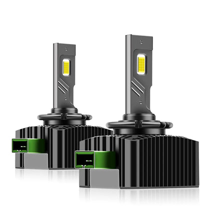 Set 2 Becuri LED Auto BESEDER D3S 90W M19, 6000K, IP68, Răcire Activă, Chipuri LED CSP TX3570