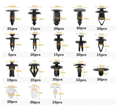 Set 416 piese Cleme Clipsuri Fixare Auto Interior Exterior BESEDER
