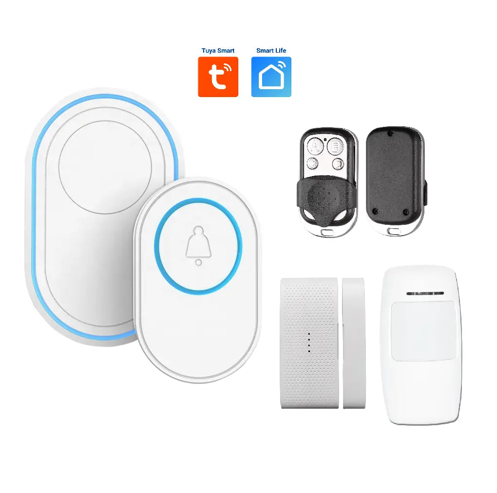 Kit securitate, sonerie inteligenta WiFi, Tuya, Smart Life