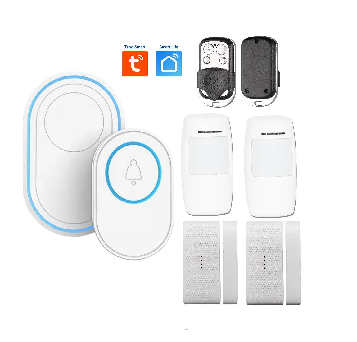 Kit securitate, sonerie inteligenta WiFi, Tuya, Smart Life