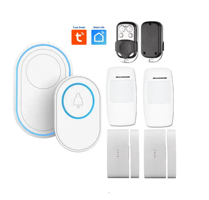 Kit securitate, sonerie inteligenta WiFi, Tuya, Smart Life