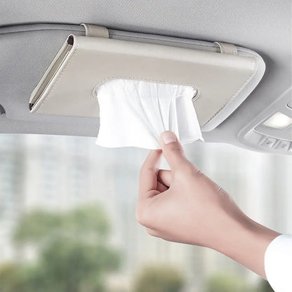 Suport șervețele parasolar auto piele artificială BESEDER