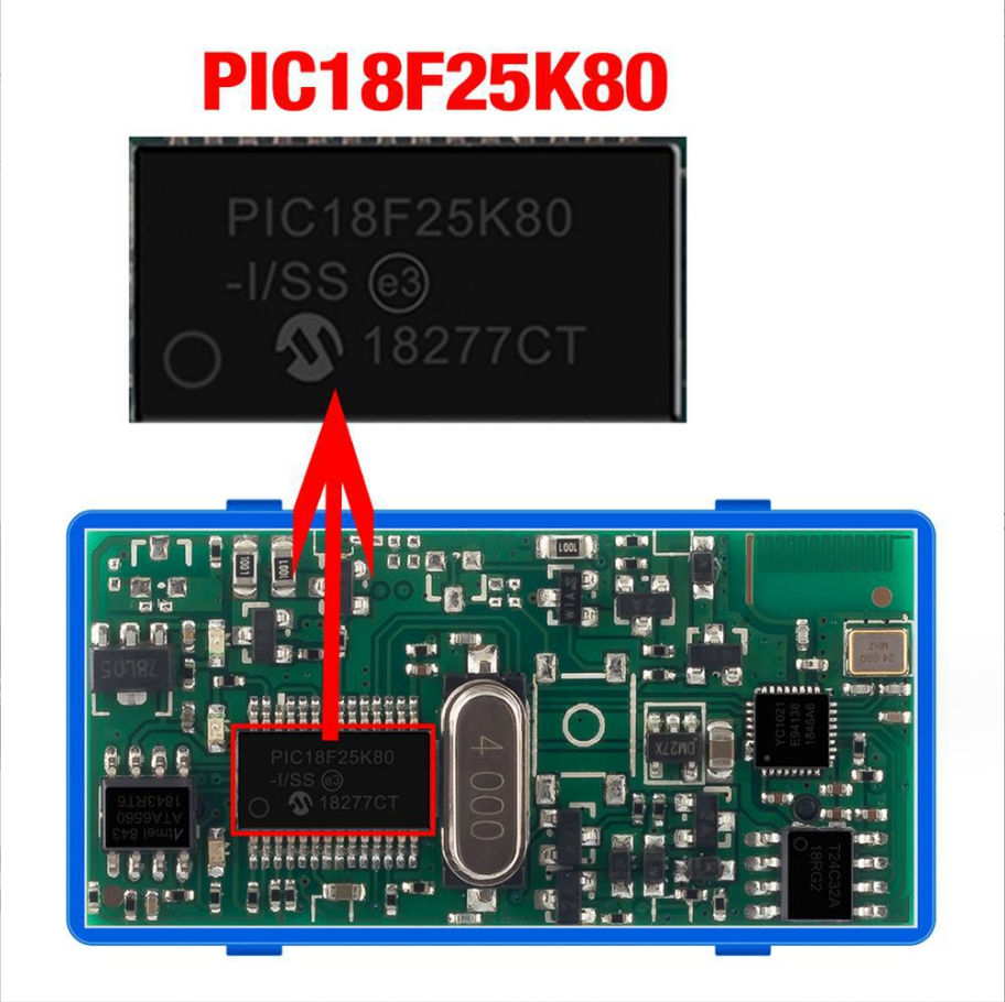 Interfața ELM327 Bluetooth chip 18F25K80 pentru Diagnoza Auto BESEDER