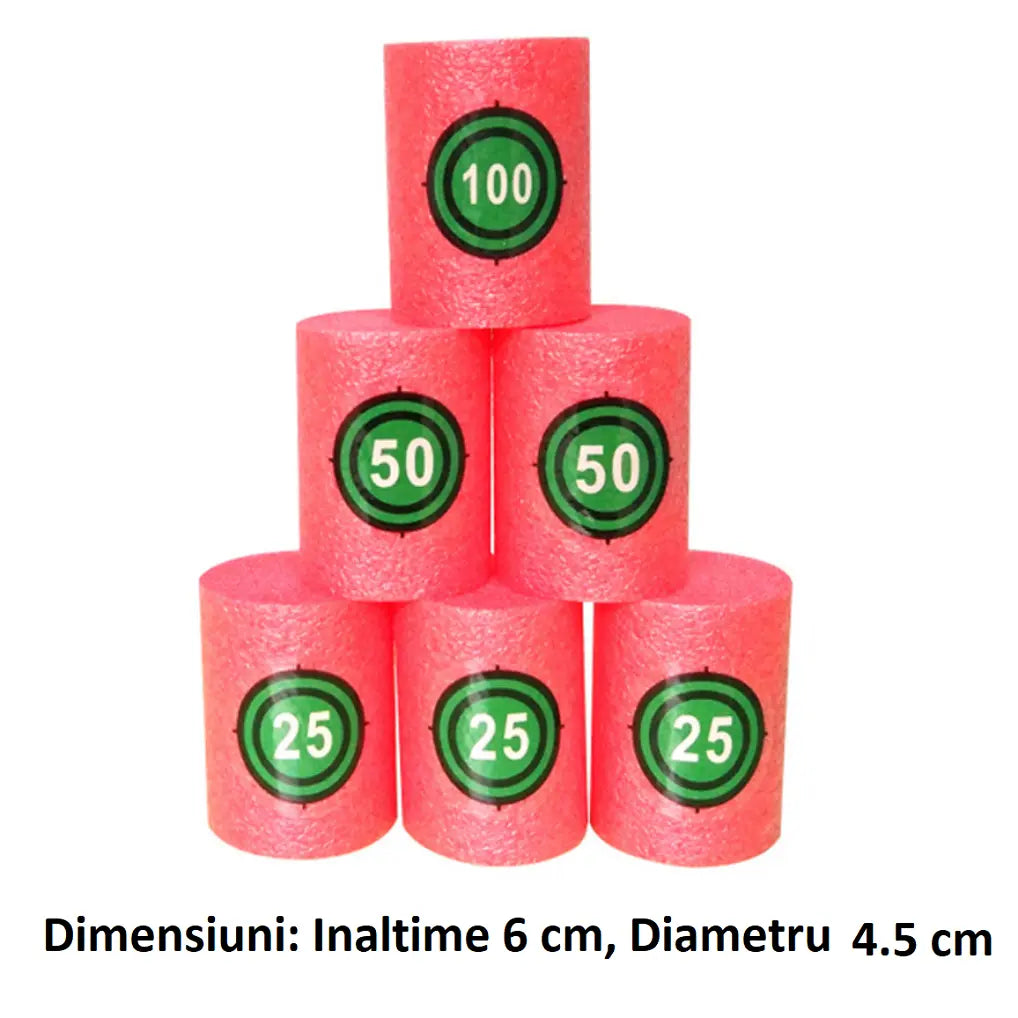 Set Ținte din Burete Nerf BESEDER, Compatibile cu Armele de Jucărie, 6 buc