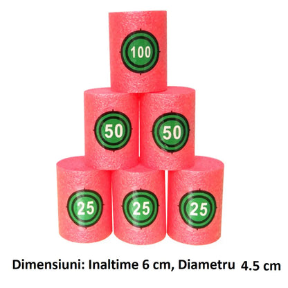 Set Ținte din Burete Nerf BESEDER, Compatibile cu Armele de Jucărie, 6 buc