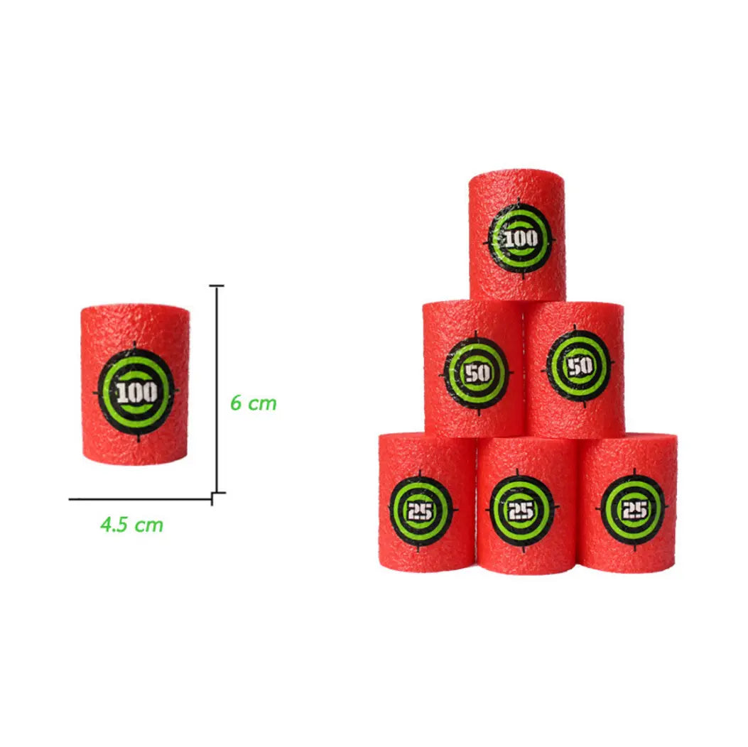 Set Ținte din Burete Nerf BESEDER, Compatibile cu Armele de Jucărie, 6 buc